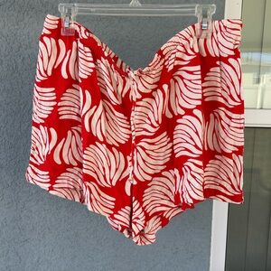 A New Day Linen Blend Stretch Drawstring Waist Shorts Size XL Pockets Summer